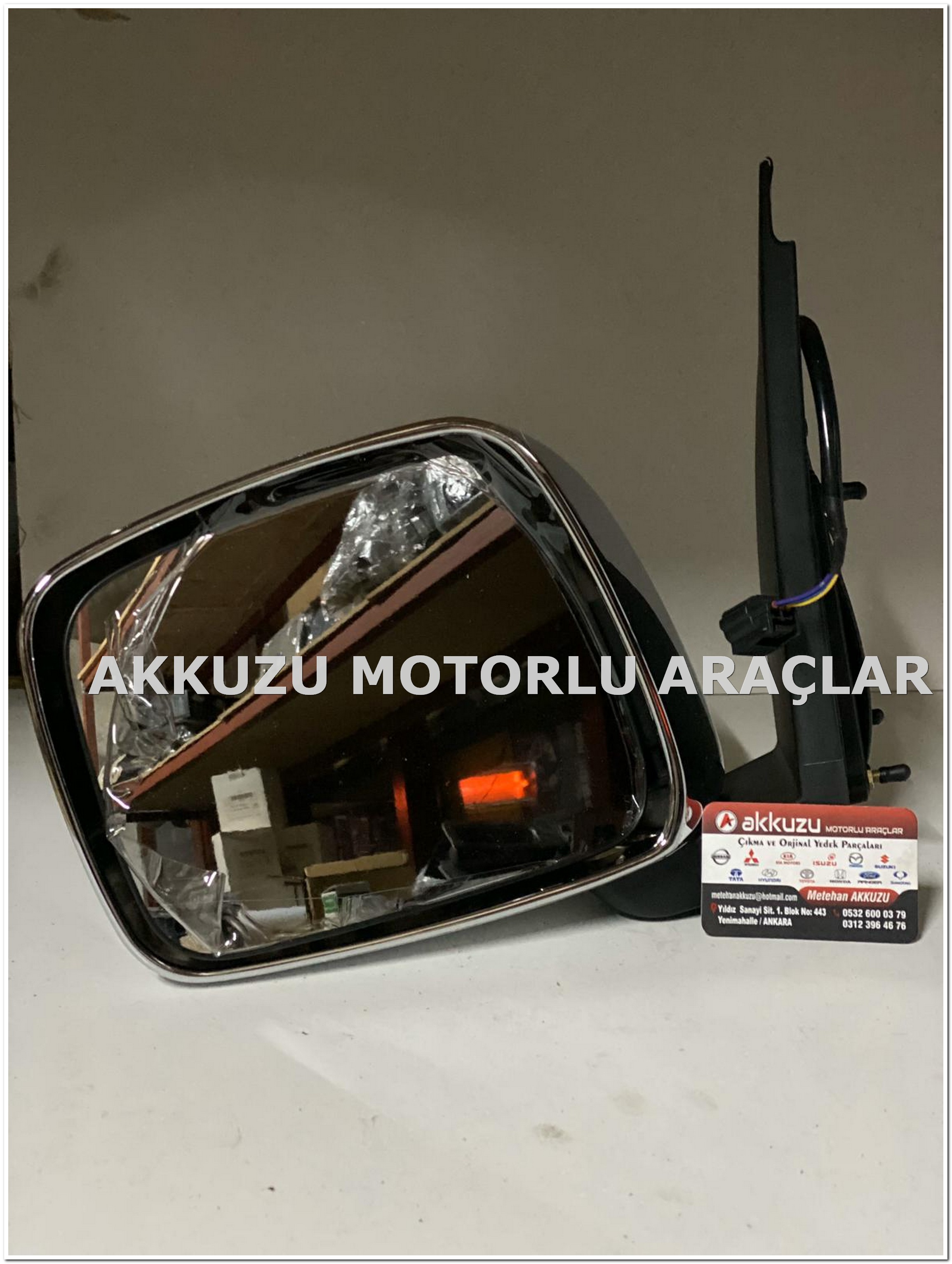 NİSSAN D21 ORJİNAL NİKELAJLI KAPI AYNASI- 0532 600 0379 -