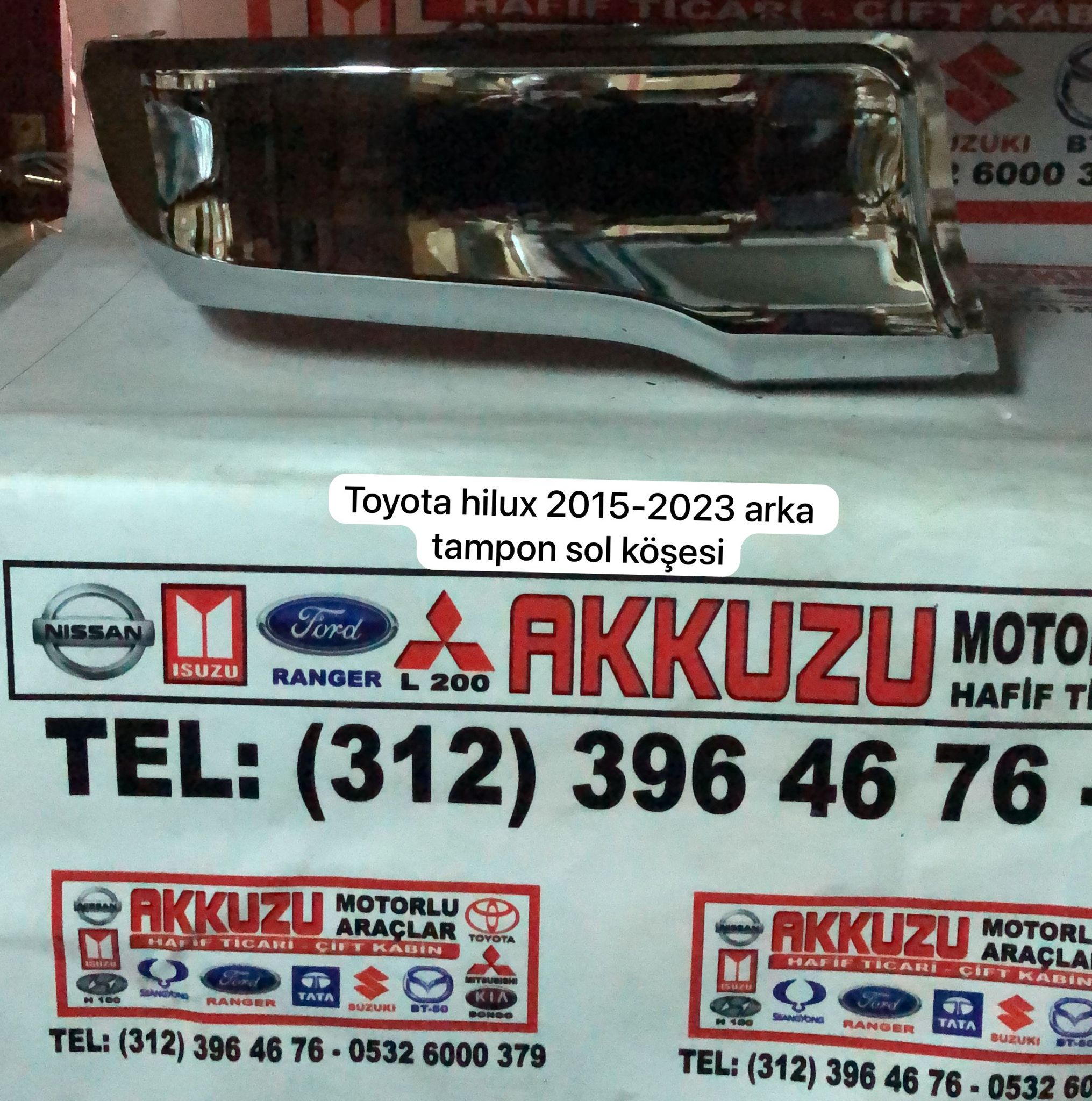 TOYOTA HİLUX ARKA TAMPON SOL KÖŞESİ