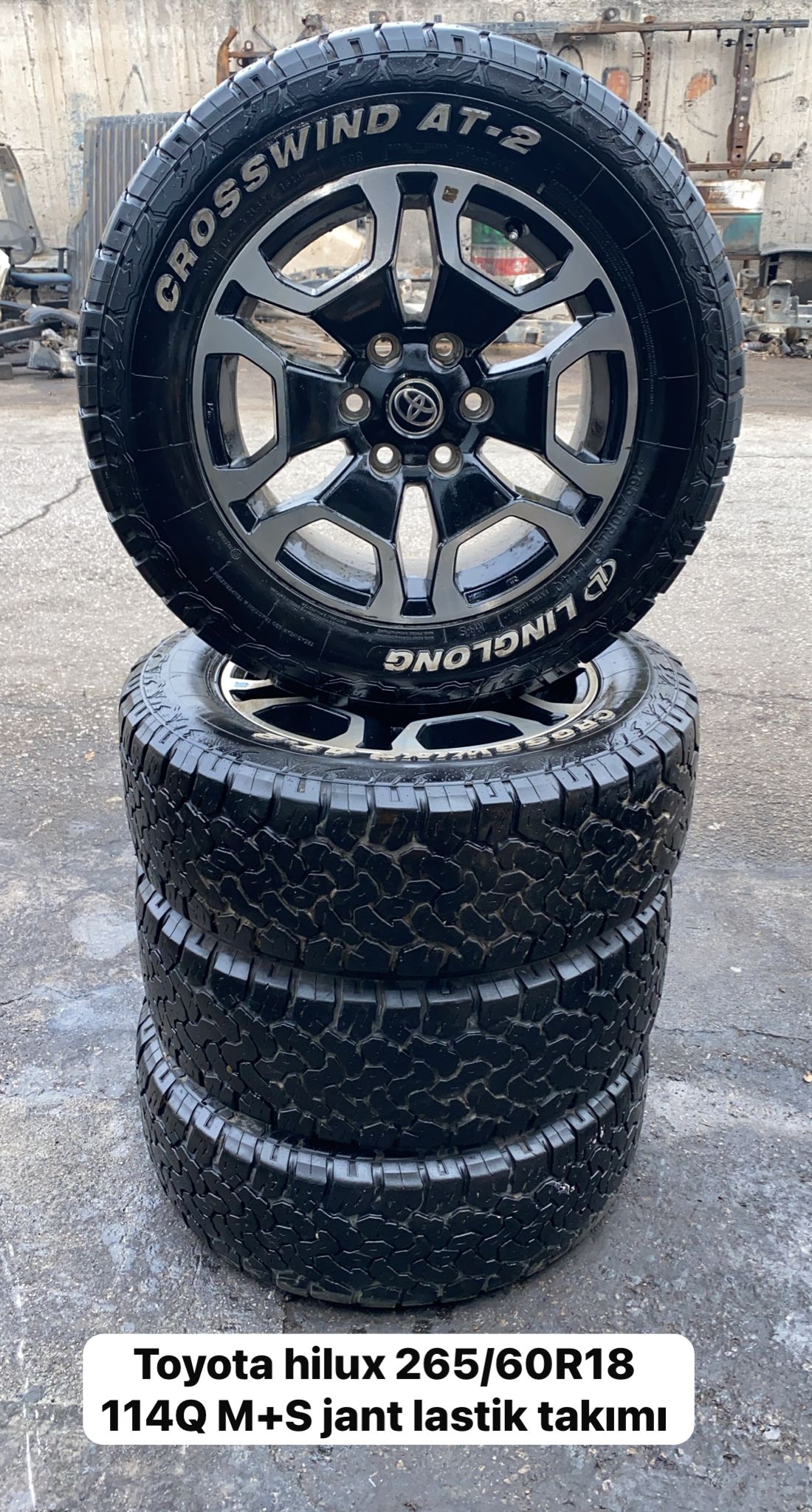 TOYOTA HİLUX 265/60R18 114Q M+S JANT LASTİK TAKIMI -X14042025-2527